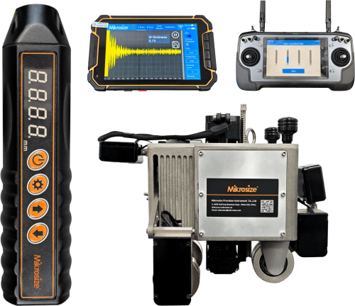 eThick-40001 eThick-4000 Pen-Style EMAT Thickness Gauge and Crawler System