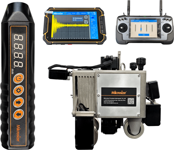 eThick-40001 eThick-4000 Pen-Style EMAT Thickness Gauge and Crawler System